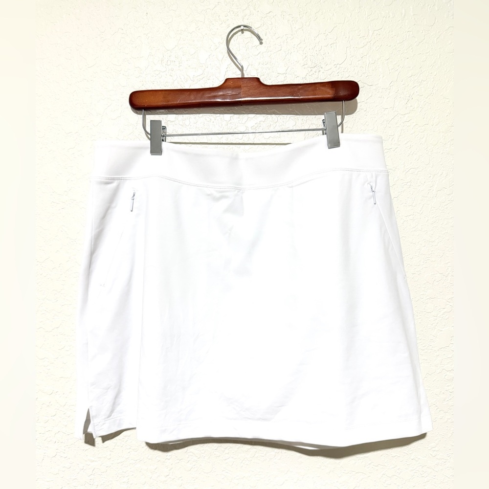 NWT Tommy Bahama IslandZone White Active Skort Golf Tennis Skirt Pockets Sz Lg - Picture 4 of 7